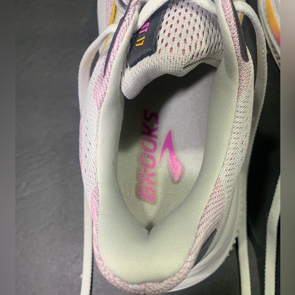 Brooks Ghost 17 Women’s Gray Pink Running Walking Sneakers Size- 11 - Picture 8 of 12